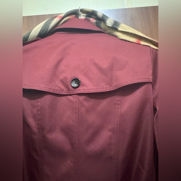 Burberry Deep Red Trench Coat - Picture 4 of 13